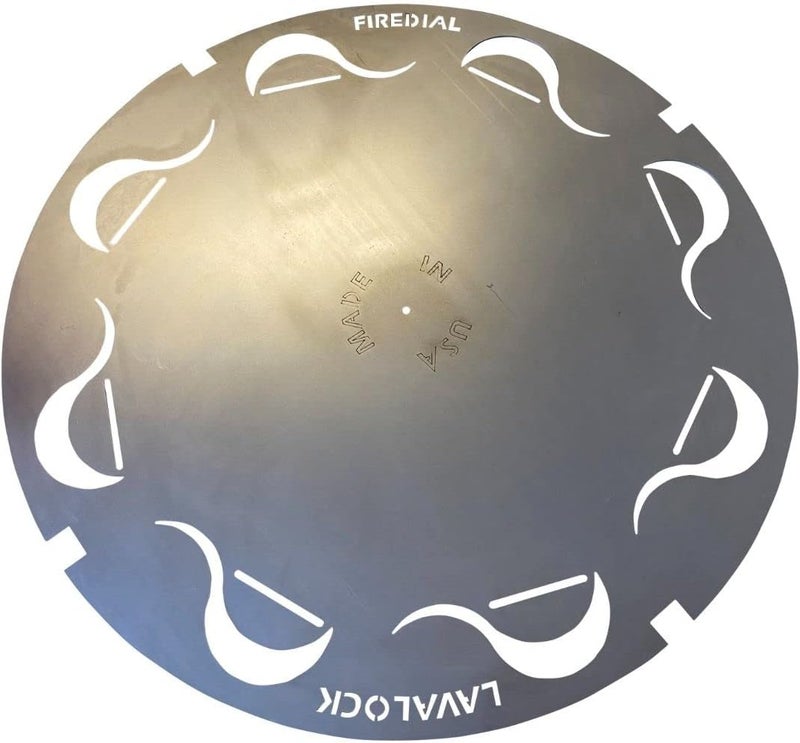 LavaLock FireDial Baffle Plate Heat Management System for Charcoal BBQ and Barbecue Smokers, UDS, WSM, Kettle (For 26 in. Kettle) - Image 1